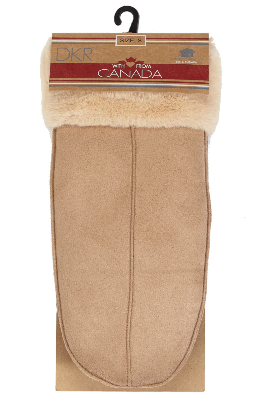 Ladies Mittens with Faux Fur Trim and Lining - Image 7