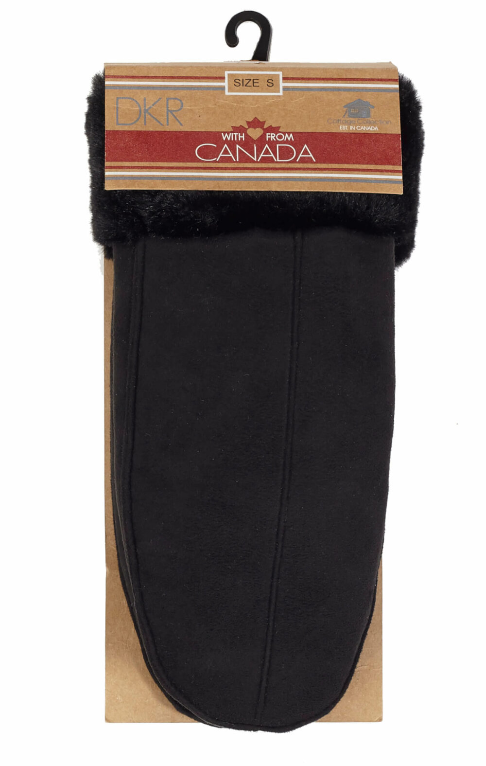 Ladies Mittens with Faux Fur Trim and Lining - Image 5