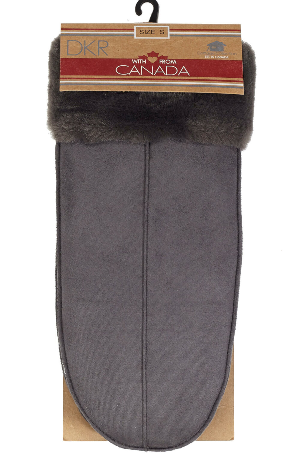 Ladies Mittens with Faux Fur Trim and Lining - Image 2