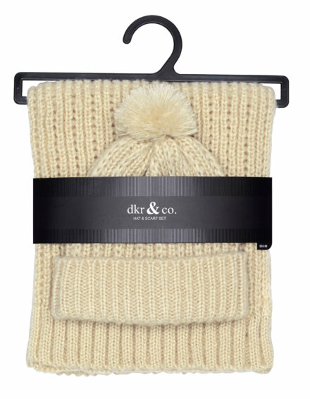 Ladies Knit Hat and Scarf Combo Pack