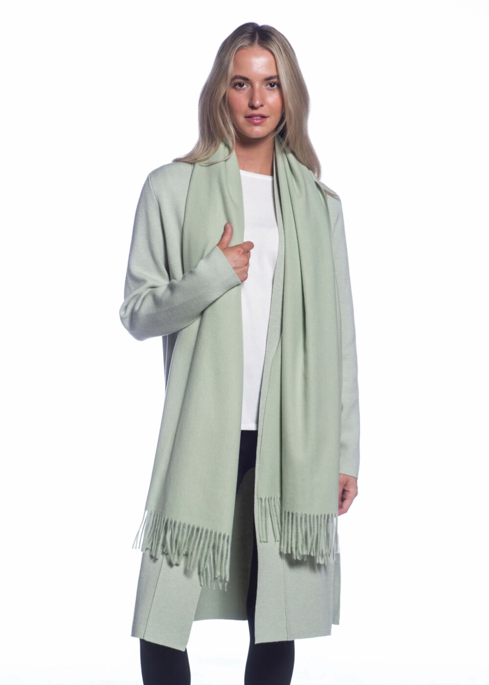 "CASHMERE LIKE" Scarves with Fringe - Image 3