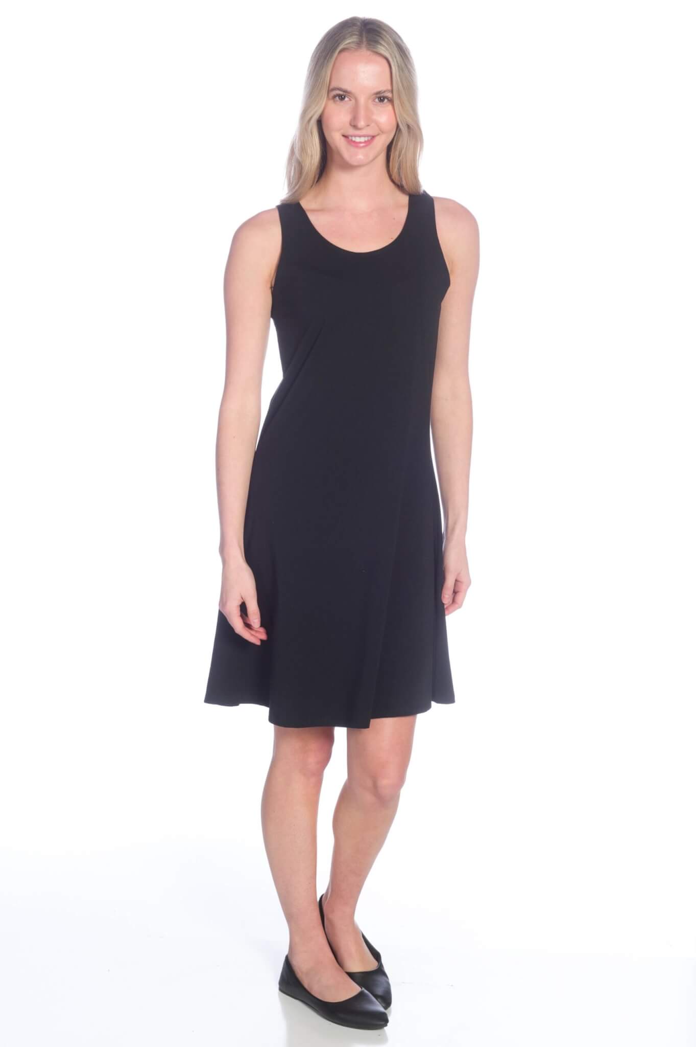 Scoop Neck A-Line Tank Dress - DKR & Company Apparel / Clothes Out Trading