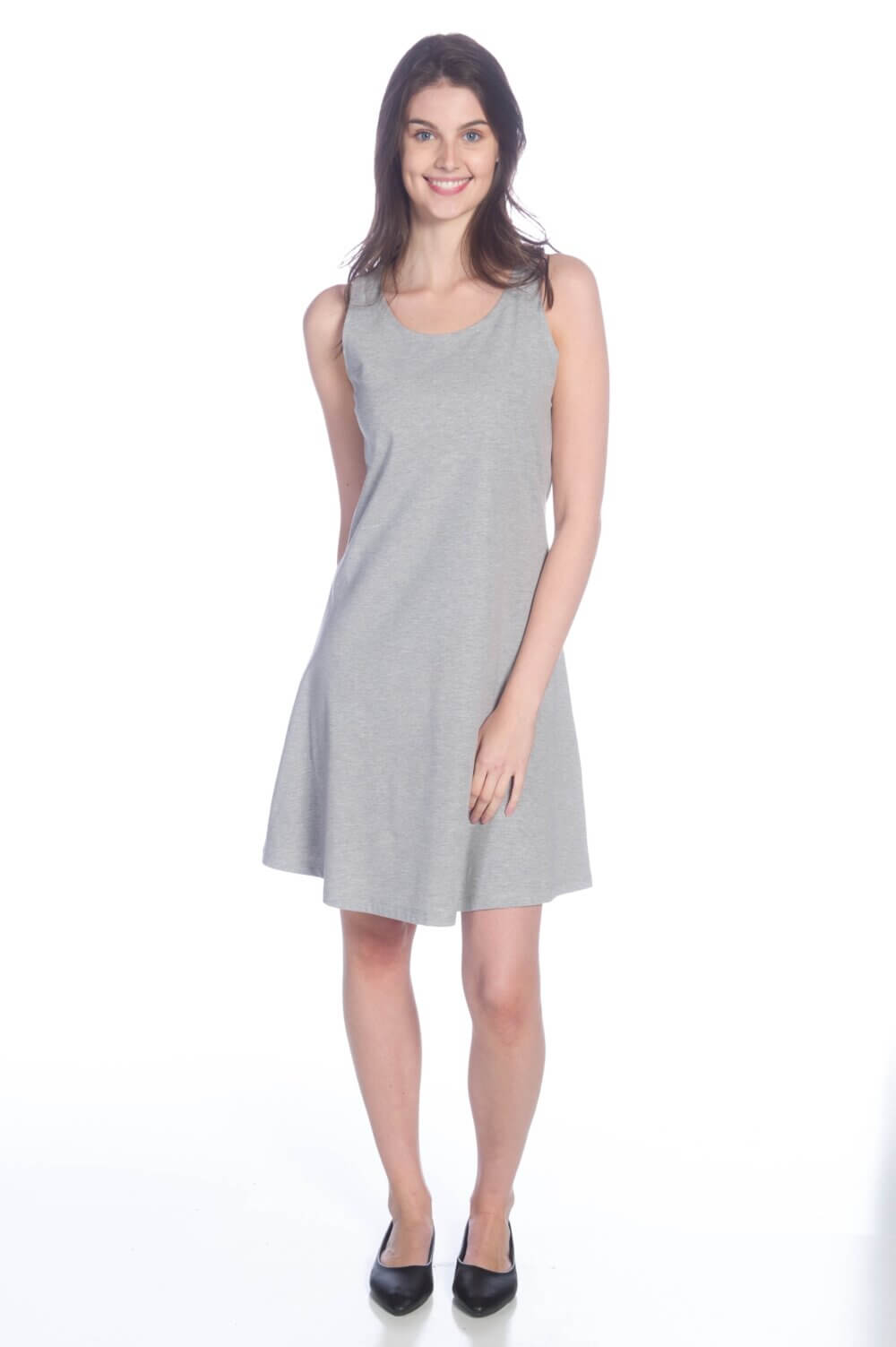 Scoop Neck A-Line Tank Dress - Image 2