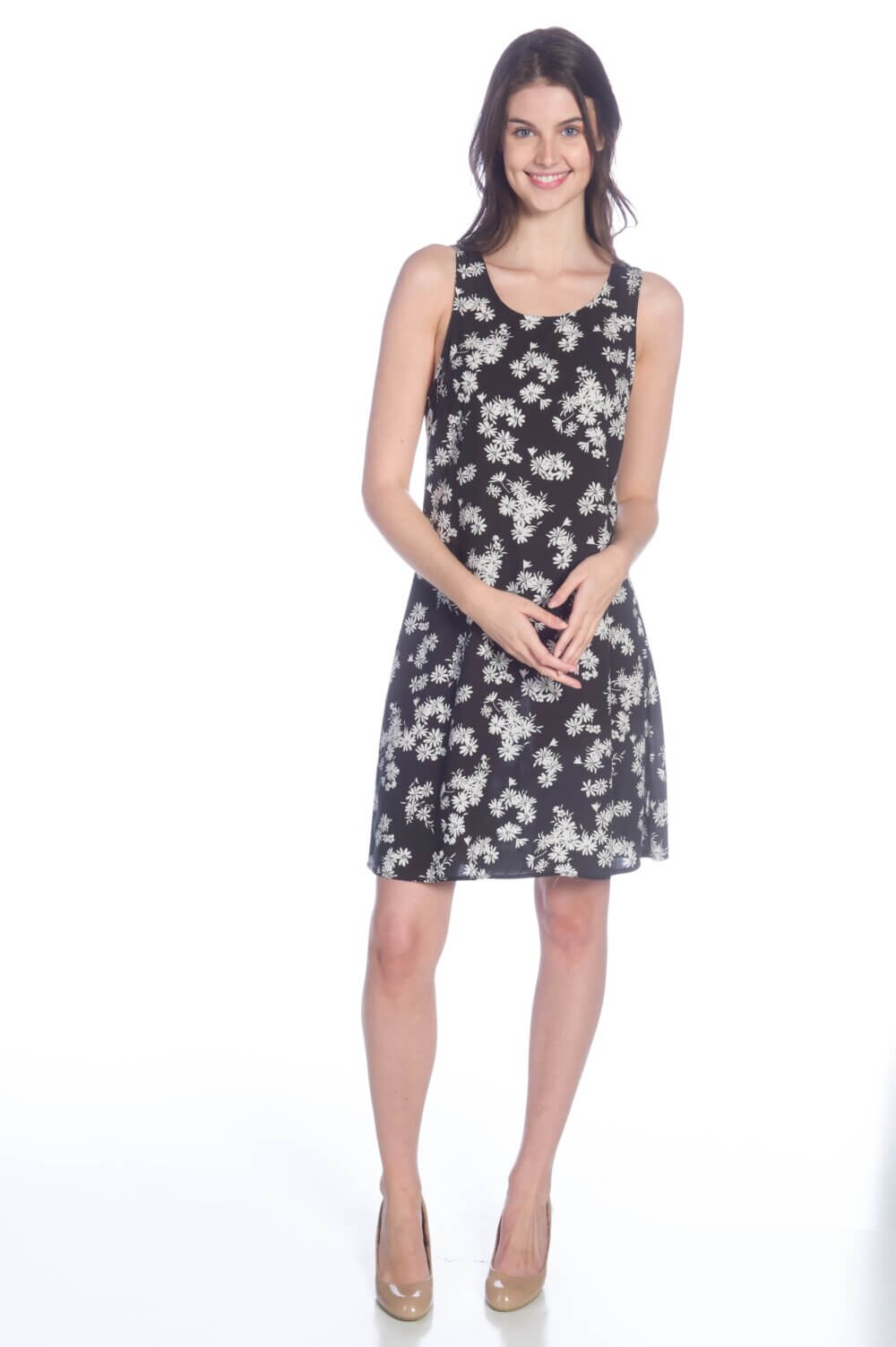 Scoop Neck A-Line Tank Dress - Image 2