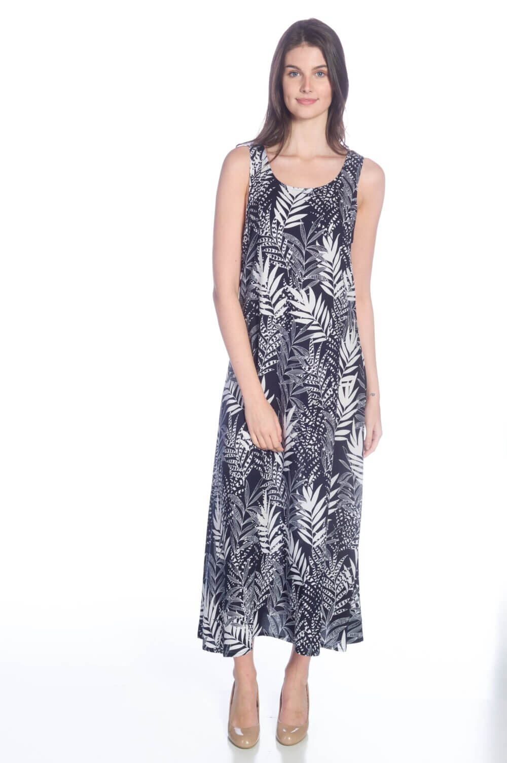 Scoop Neck A-Line Maxi Dress - Image 4