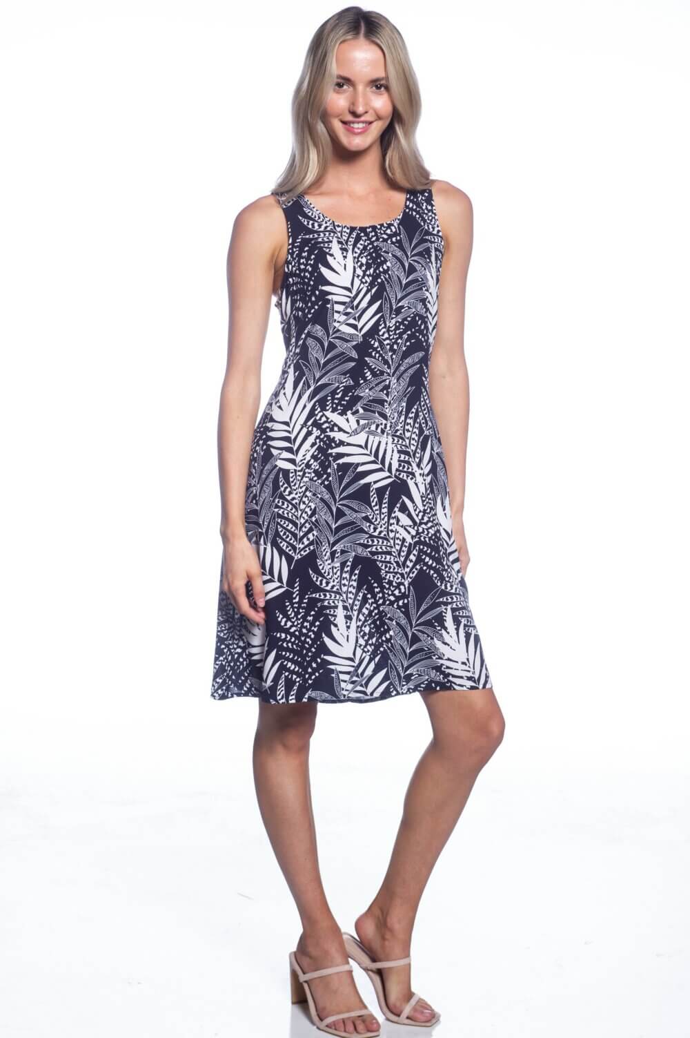 Scoop Neck A-Line Tank Dress - Image 4
