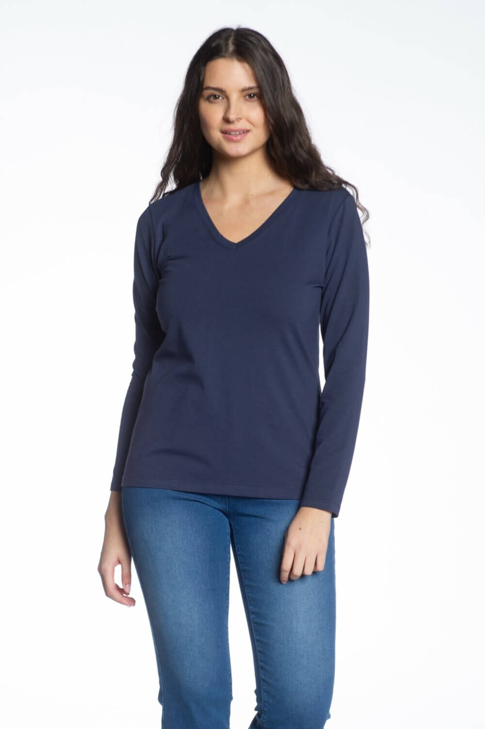 Long Sleeve V-Neck T-Shirt - Image 4