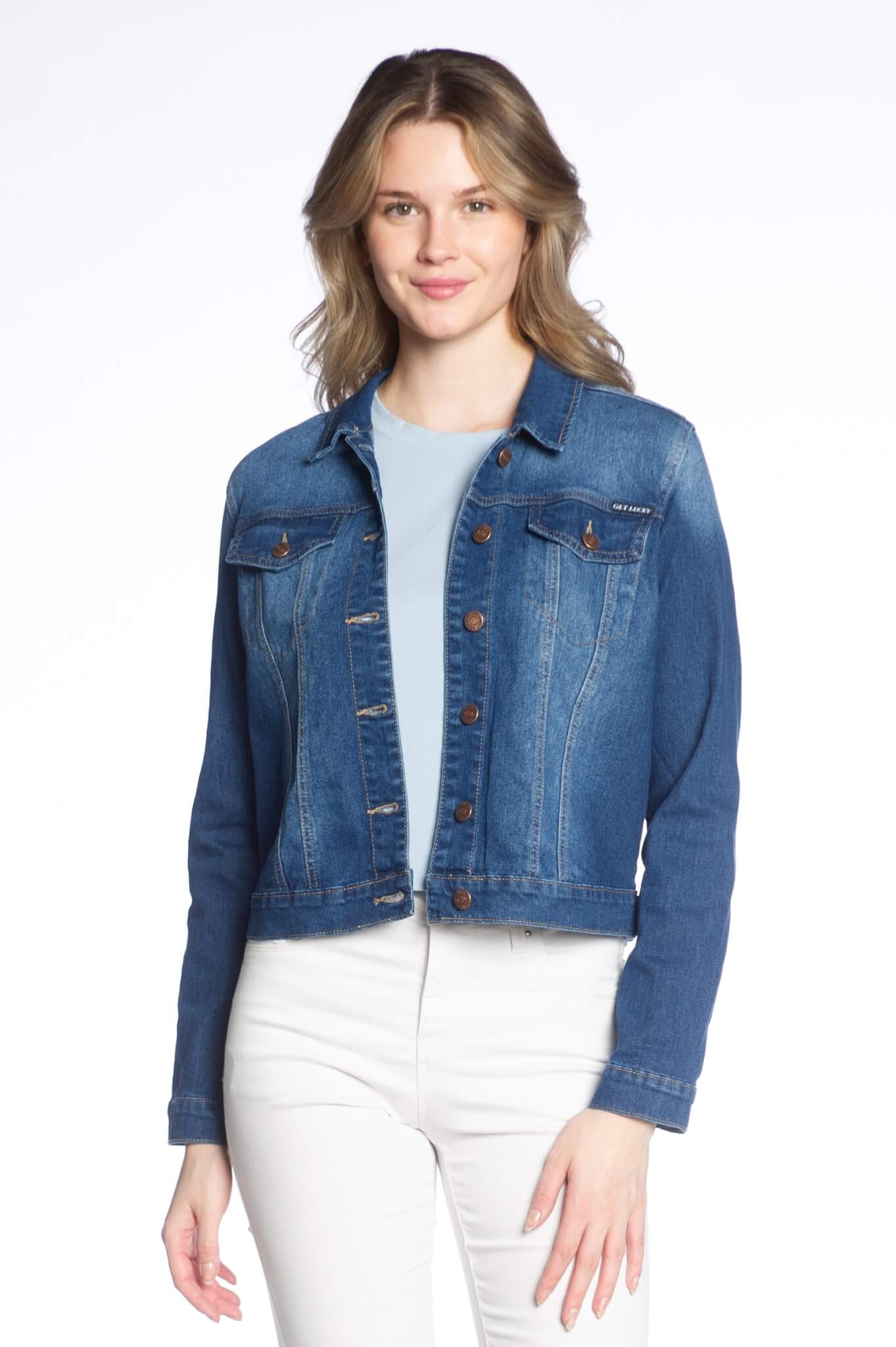 Ladies Denim Jacket - DKR & Company Apparel / Clothes Out Trading
