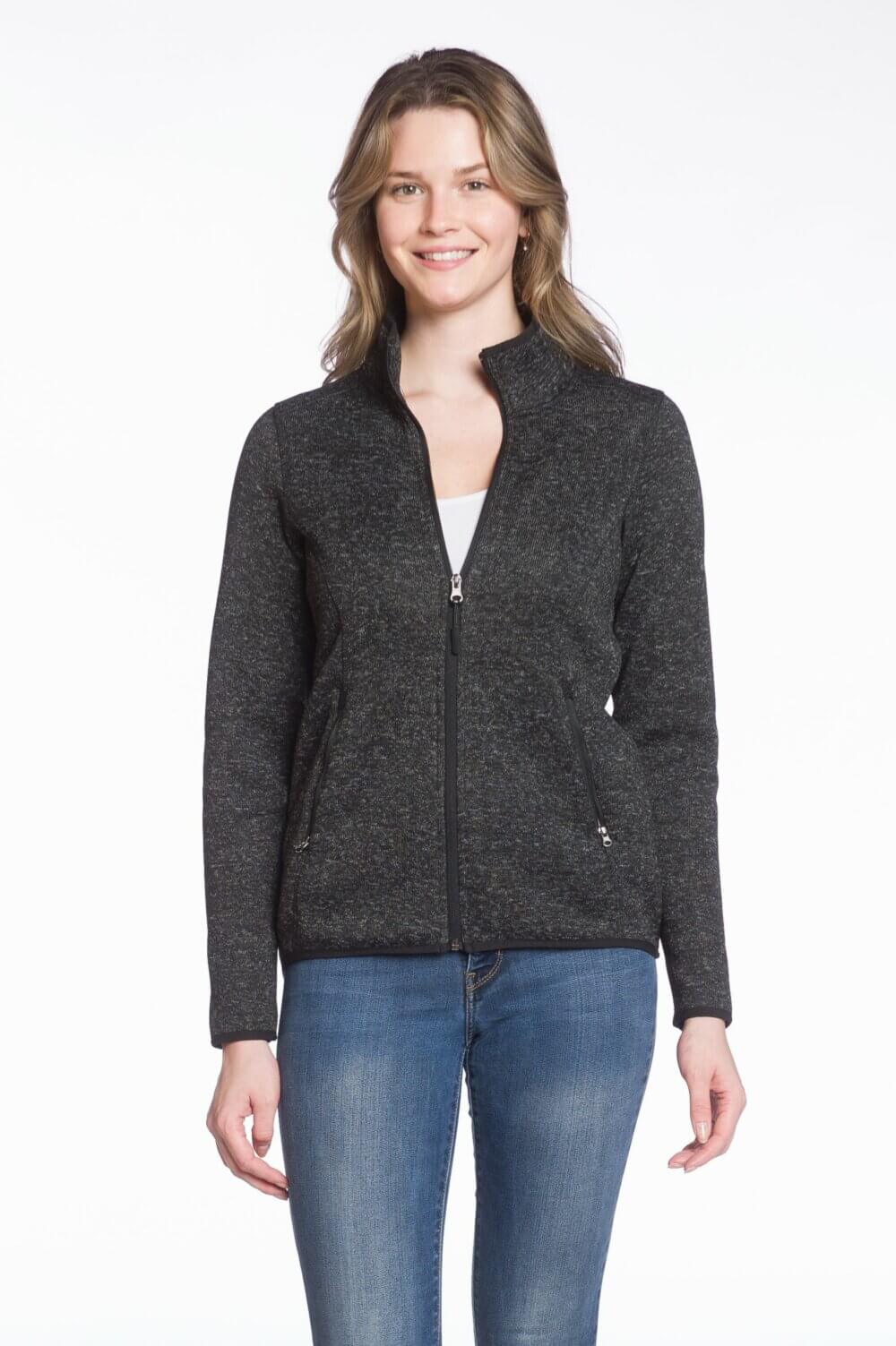 Ladies Full Zip Jacket with Pockets - Image 2