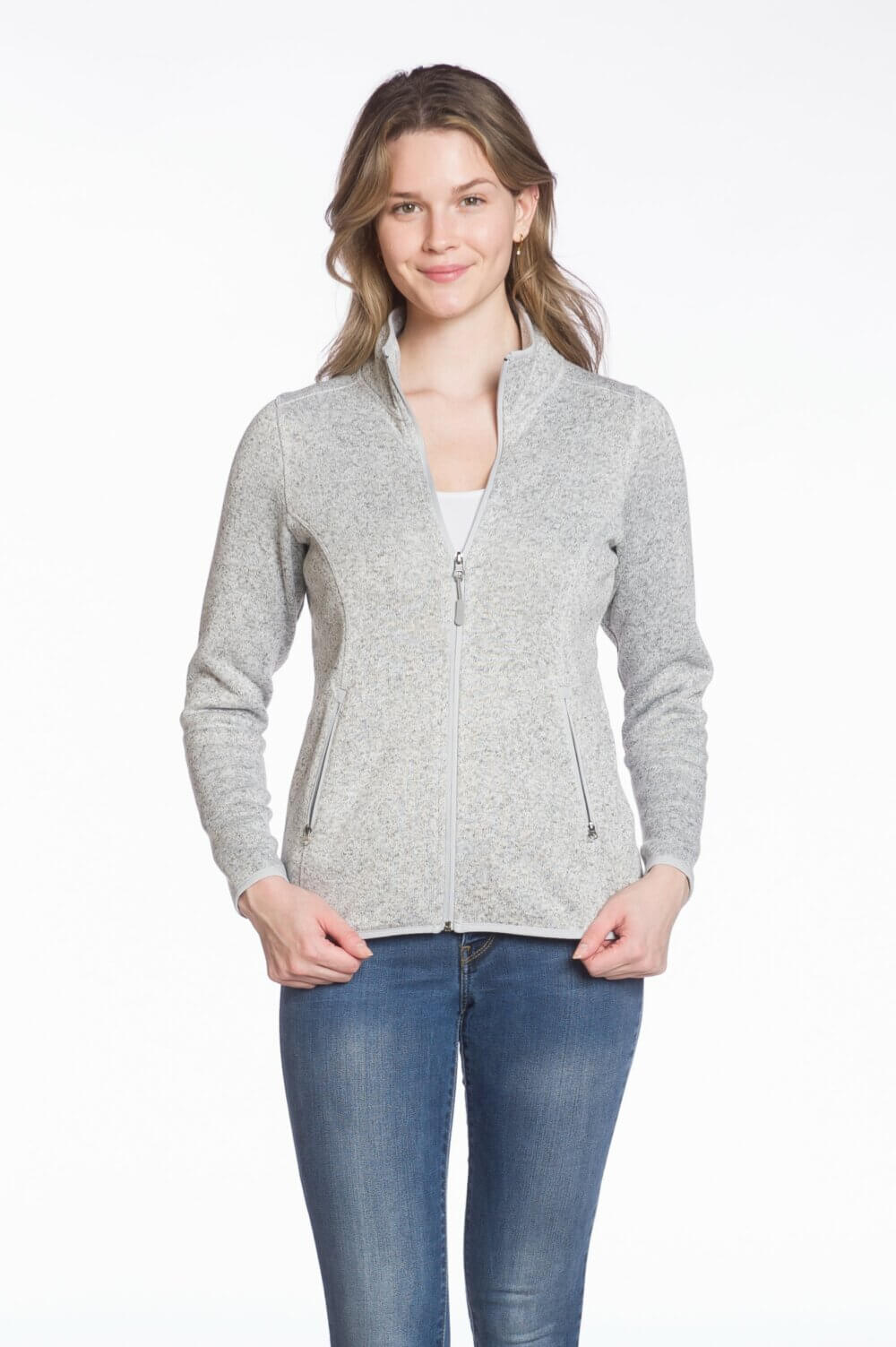 Ladies Full Zip Jacket with Pockets - Image 3