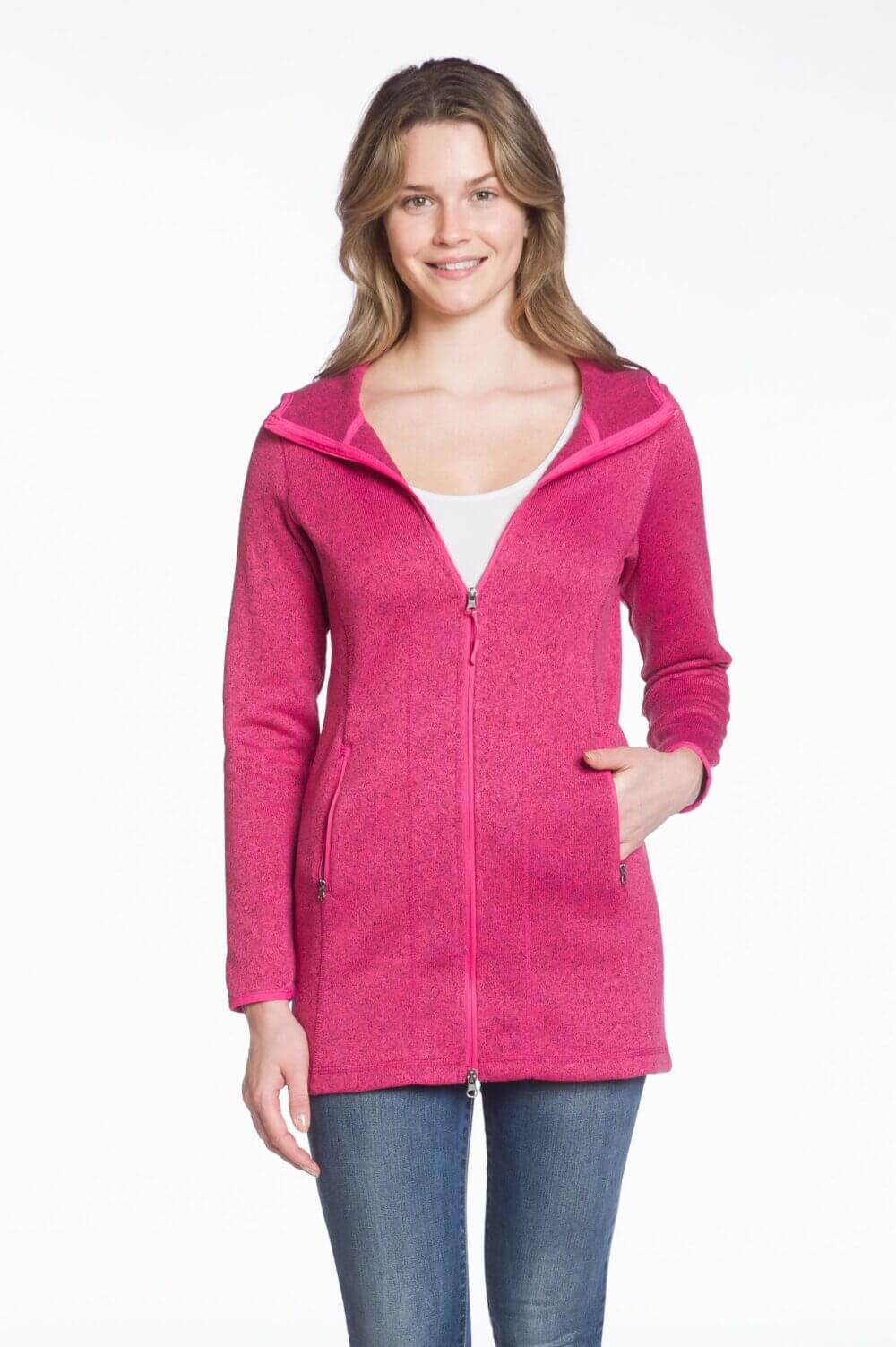 Ladies Hooded Anorak Full Zip Jacket with Pockets - Image 5