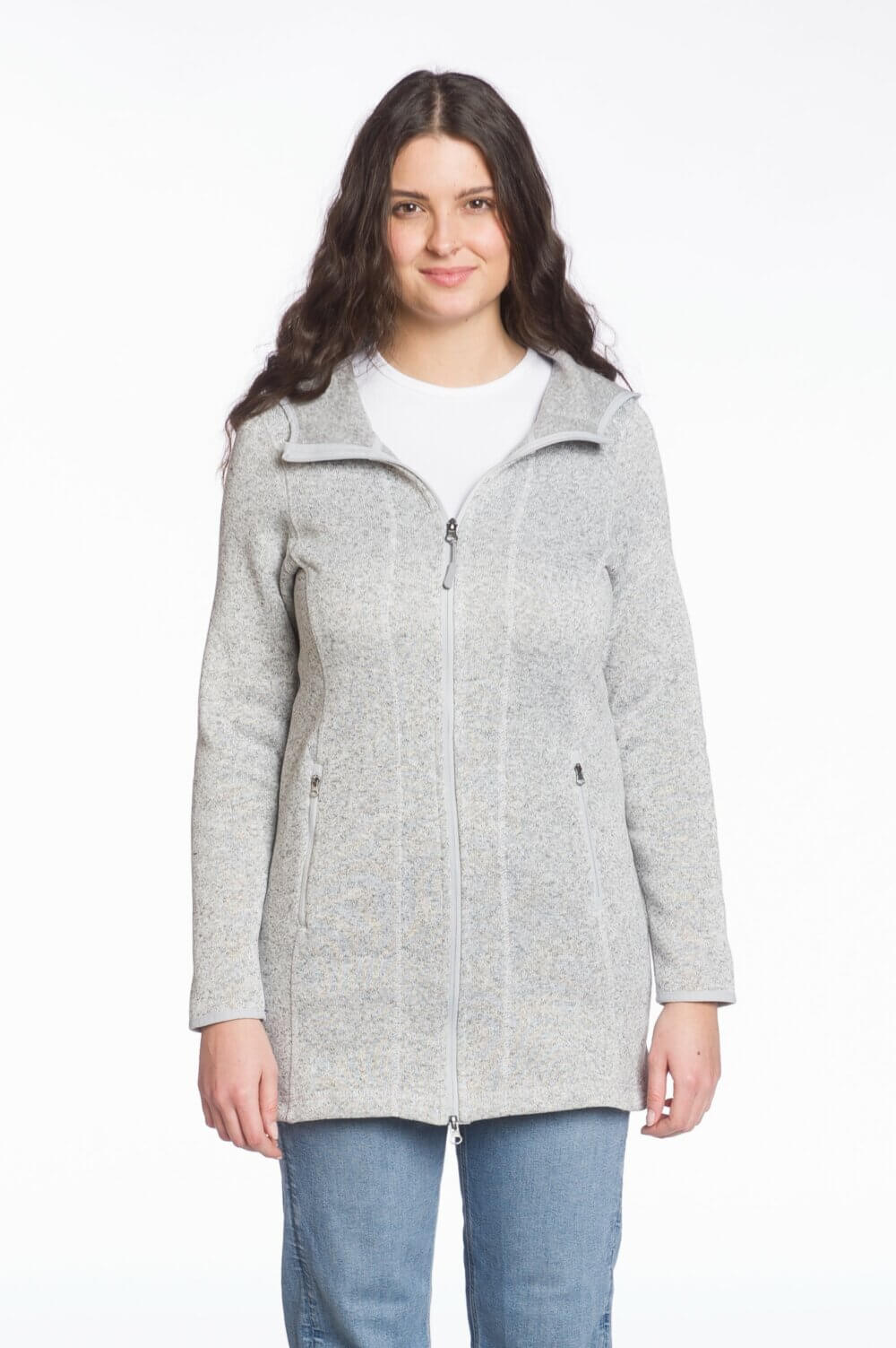 Ladies Hooded Anorak Full Zip Jacket with Pockets - Image 3