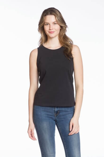 Sleeveless Crew Neck Tank Top