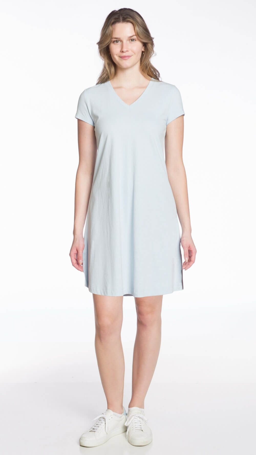 Short Sleeve V-Neck Dress