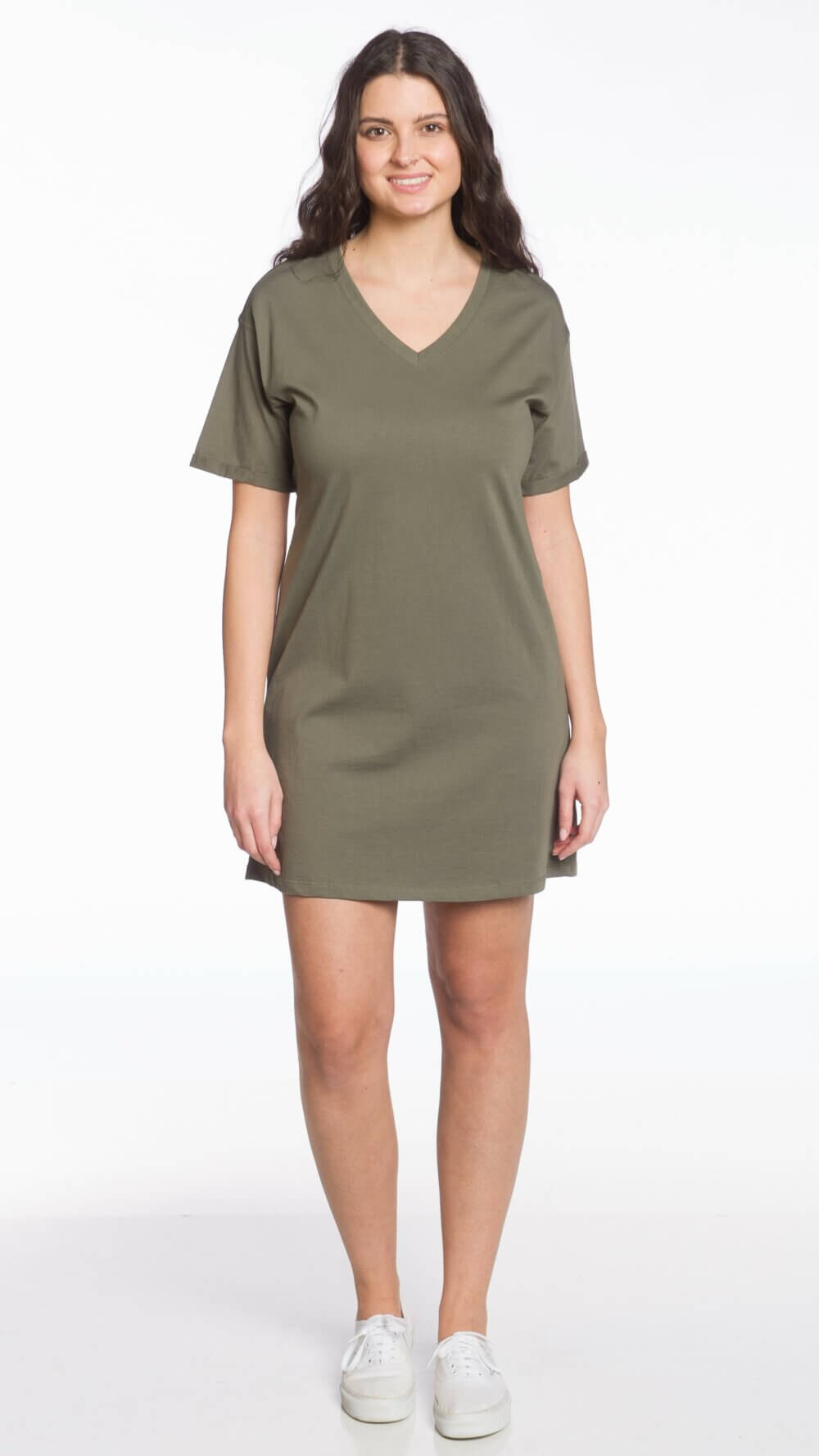 Short Sleeve V-Neck Dress - Image 7