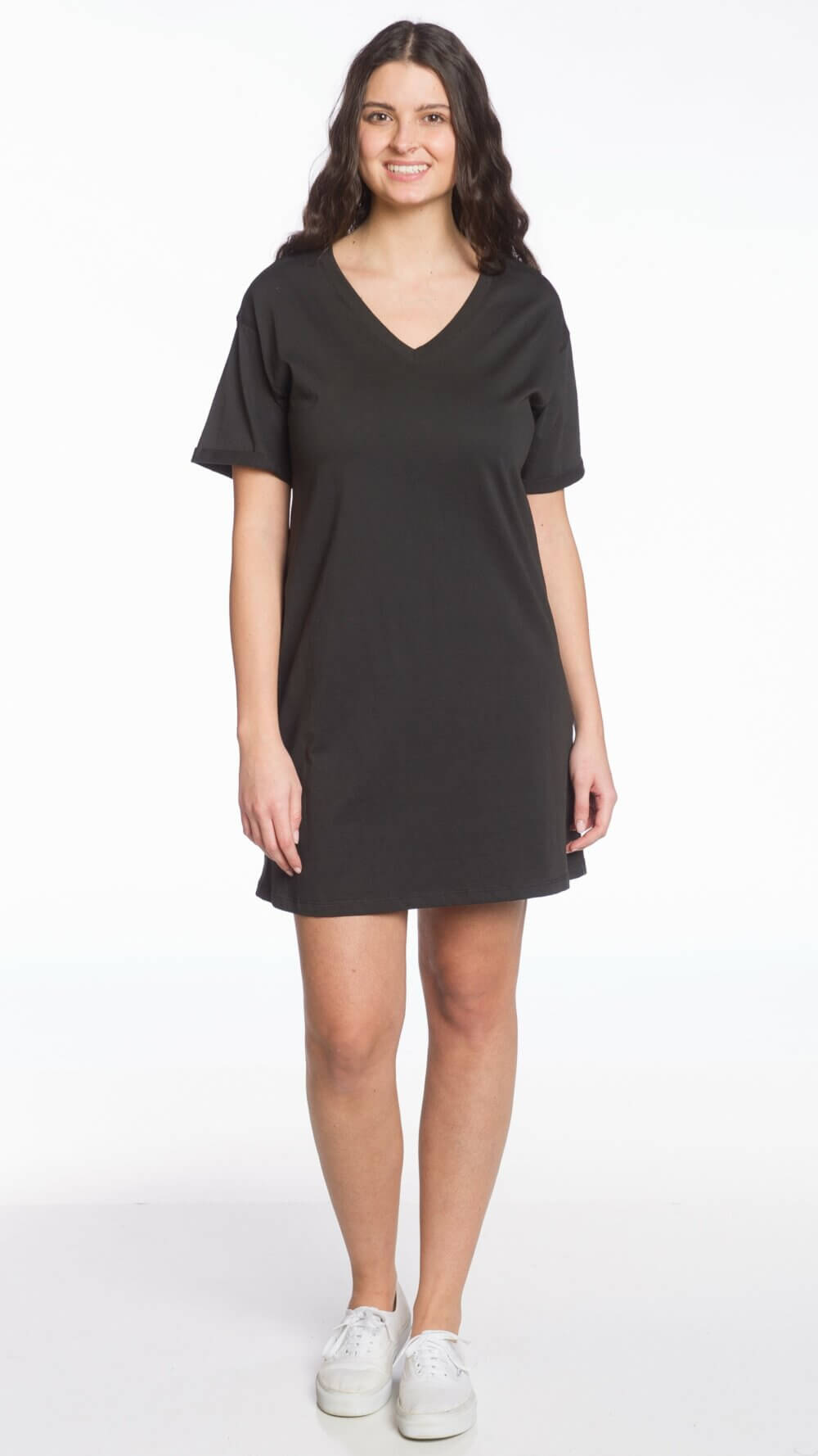 Short Sleeve V-Neck Dress - Image 2