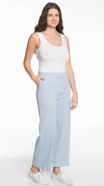 Pull-On Wide Leg Pant
