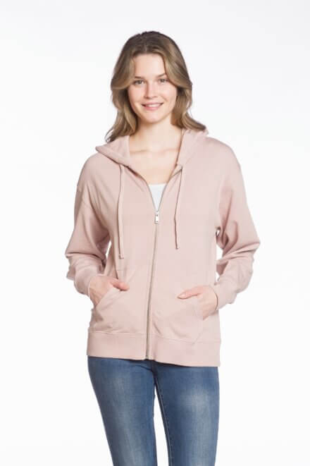Long Sleeve Full Zip Hooded Jacket with Pockets
