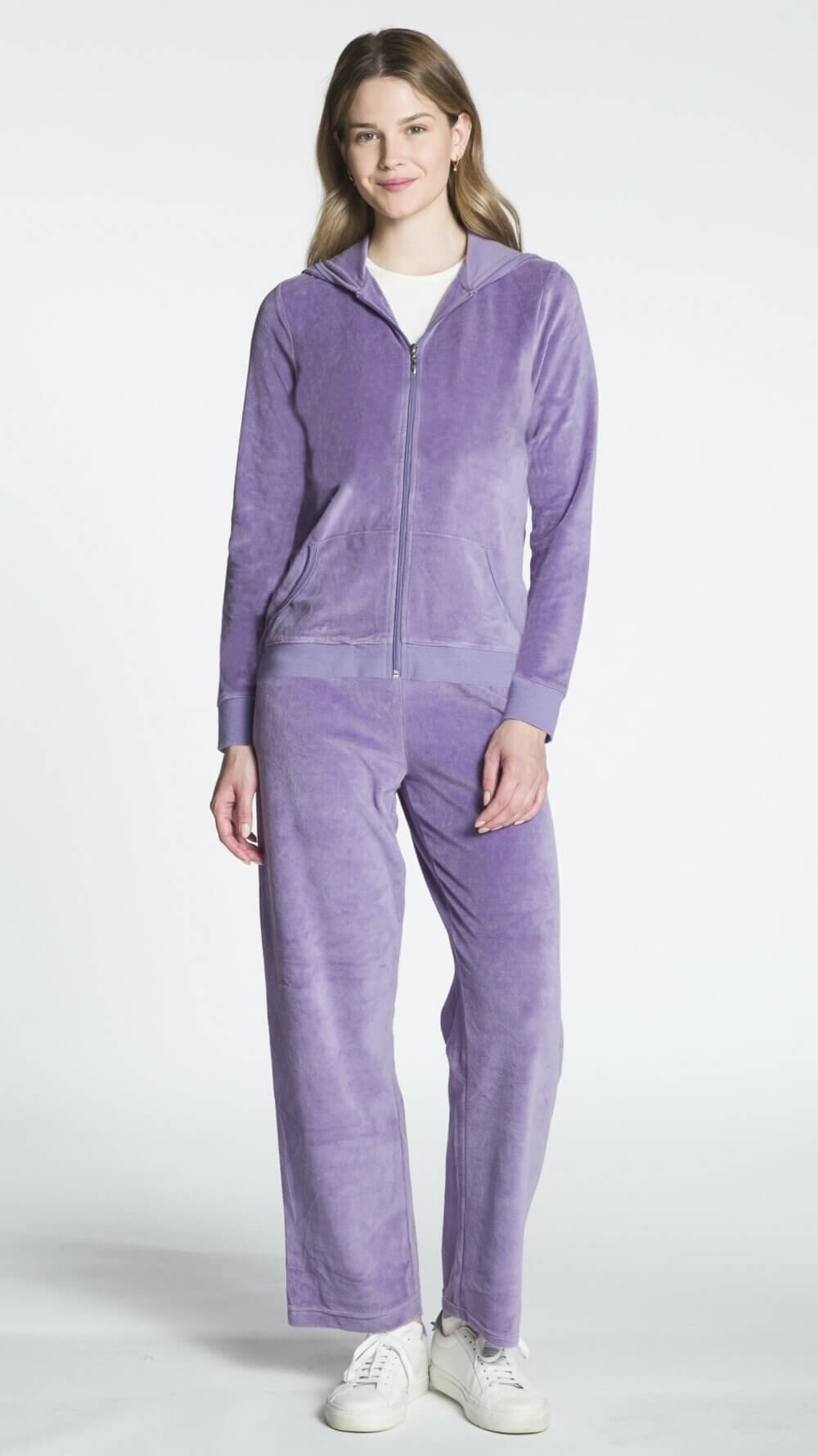 Ladies Two Piece Velour Set - Image 3