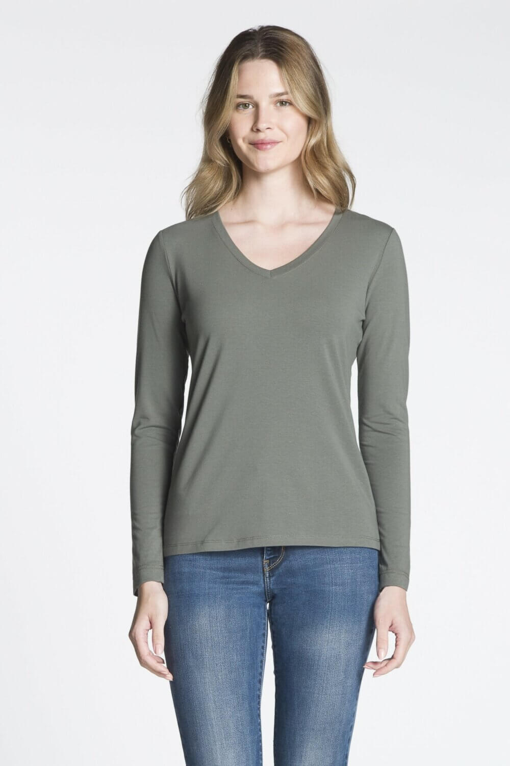 Long Sleeve V-Neck T-Shirt - Image 6