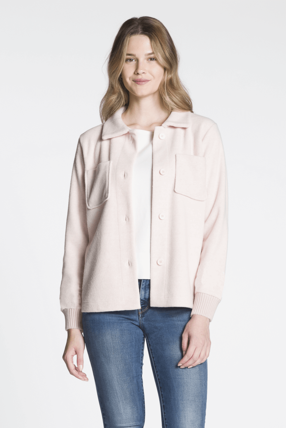 Button Front Jacket with Chest Pockets - Image 4