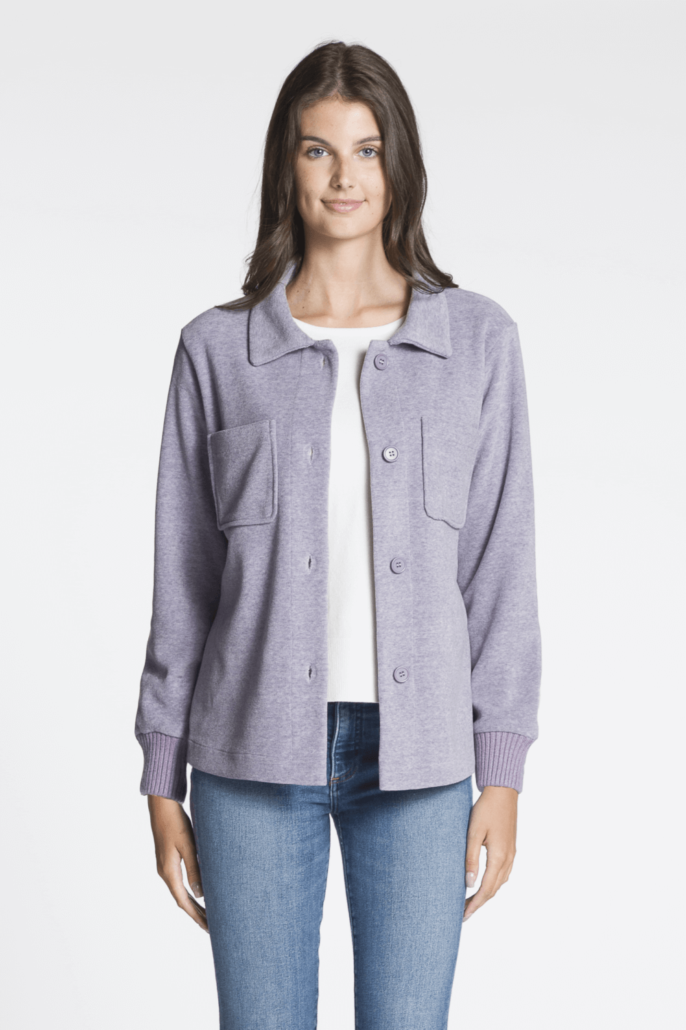 Button Front Jacket with Chest Pockets - Image 2