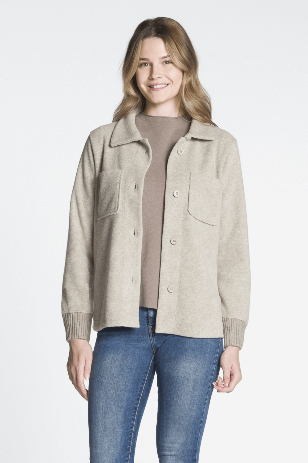 Button Front Jacket with Chest Pockets - Image 5
