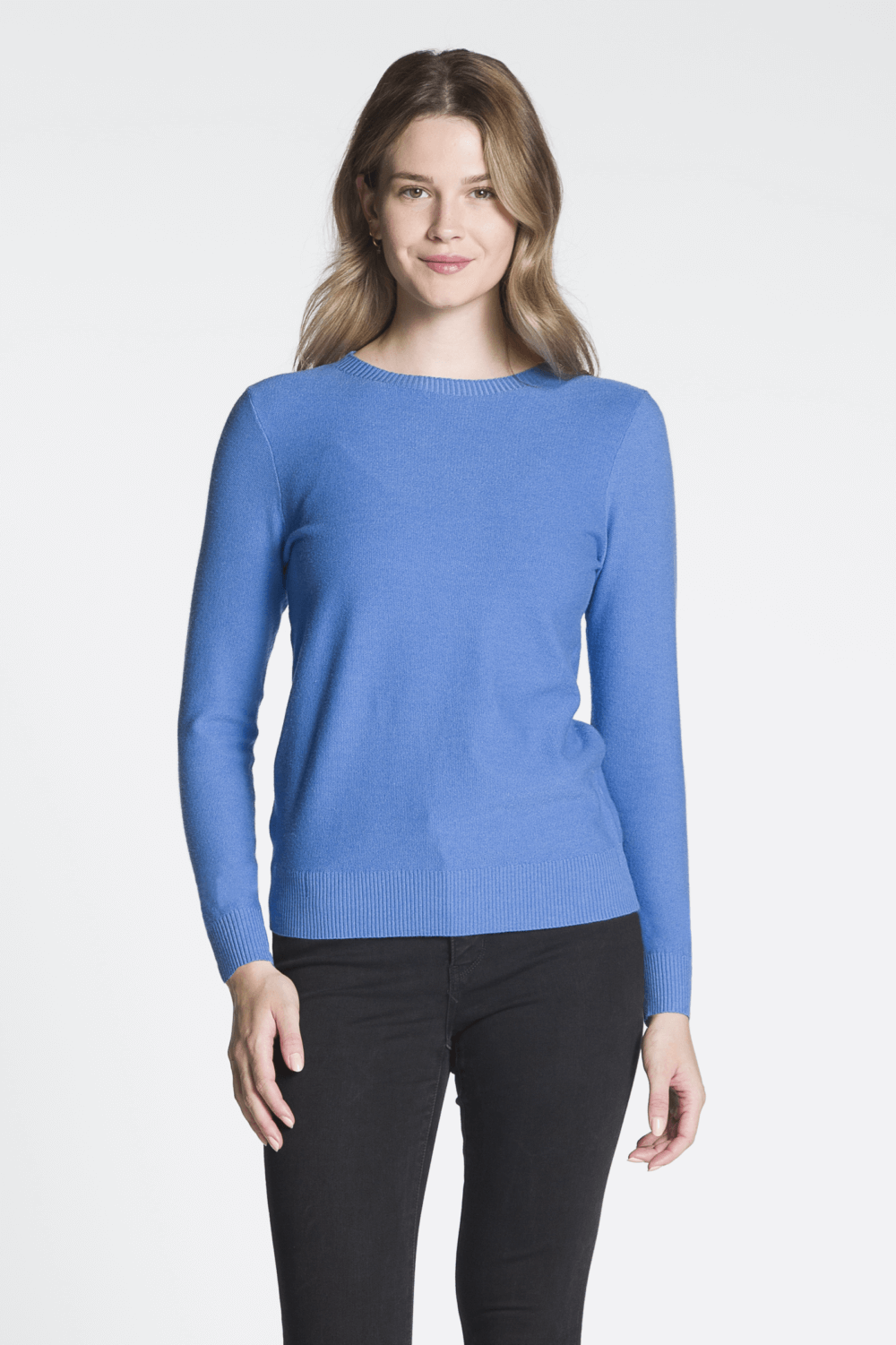 Long Sleeve Crew Neck Sweater - Image 3