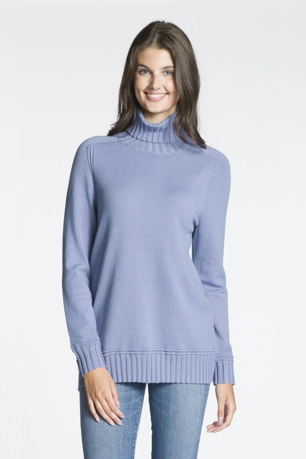 Long Sleeve Rib Turtle Neck Sweater