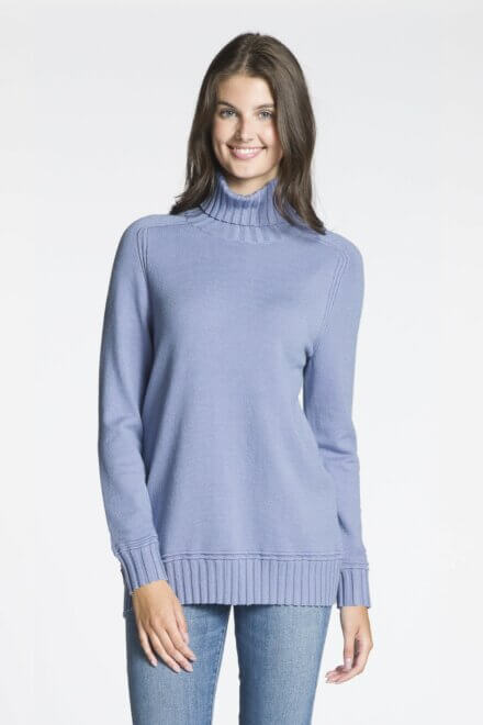Long Sleeve Rib Turtle Neck Sweater