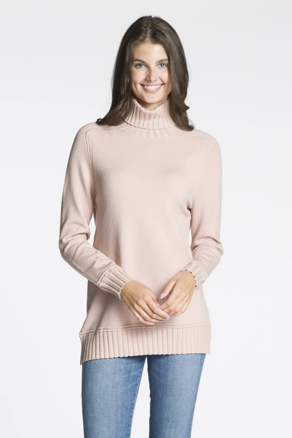 Long Sleeve Rib Turtle Neck Sweater - Image 6