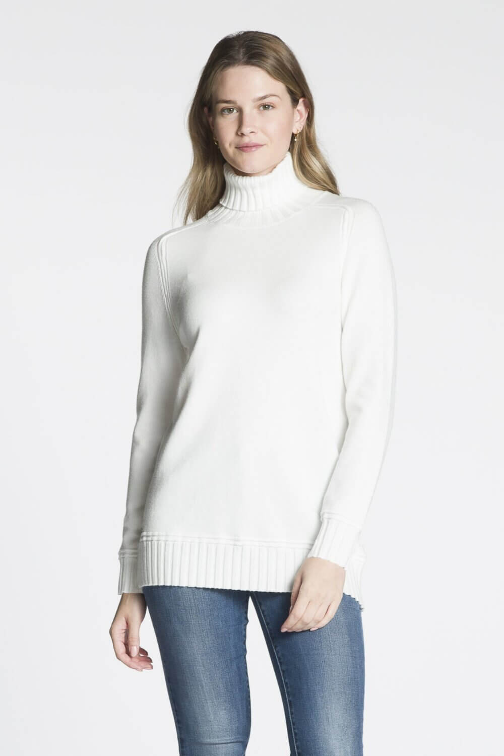 Long Sleeve Rib Turtle Neck Sweater - Image 3