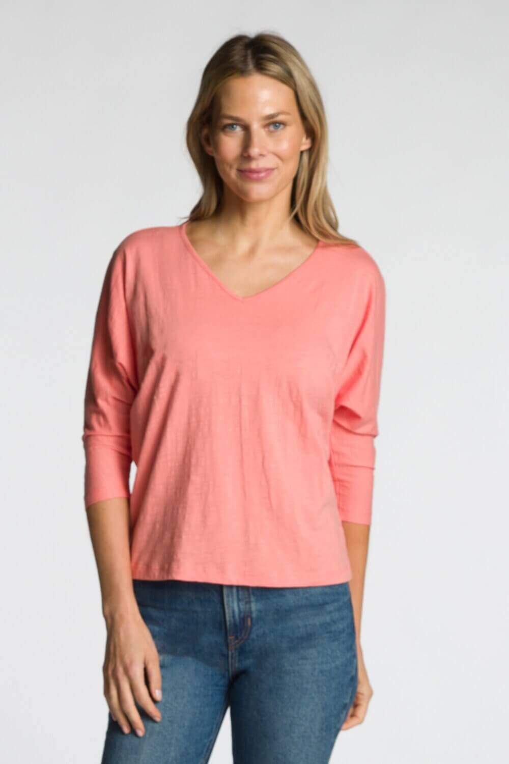 Dolman Sleeve V-Neck Top - Image 7