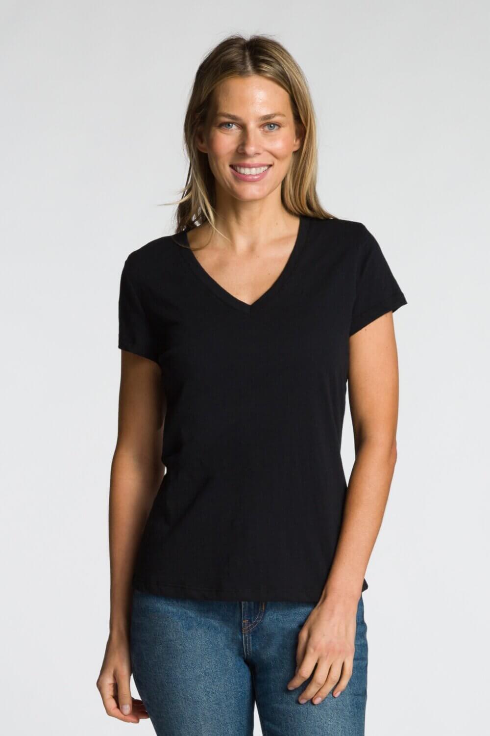 Short Sleeve V-Neck T-Shirt - Image 2