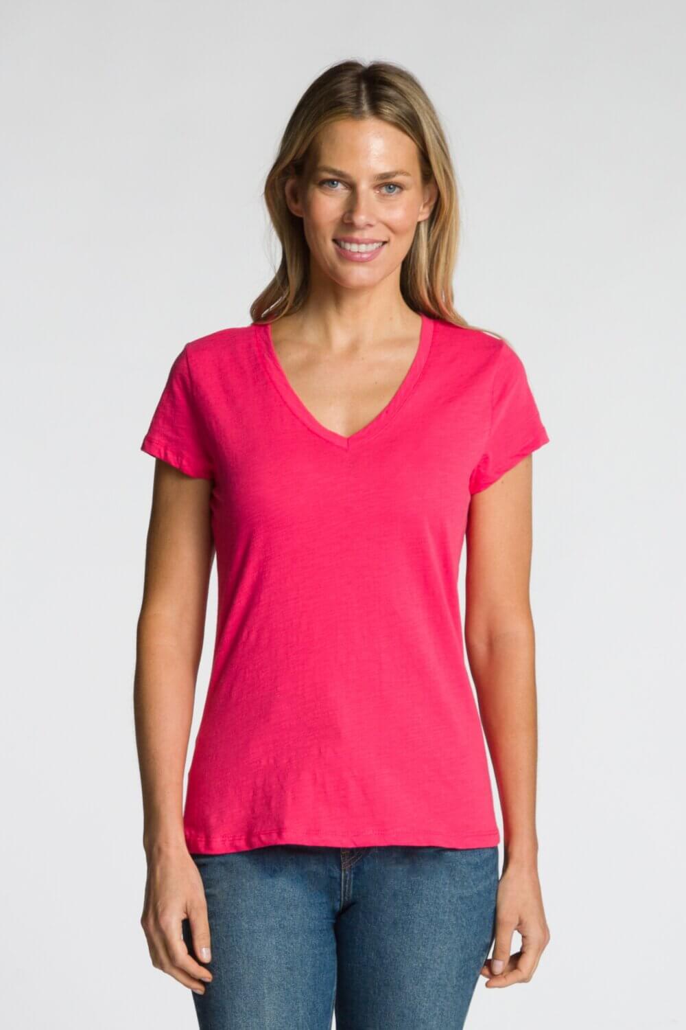 Short Sleeve V-Neck T-Shirt - Image 8