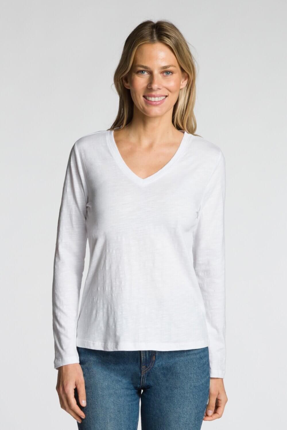 Long Sleeve V-Neck T-Shirt
